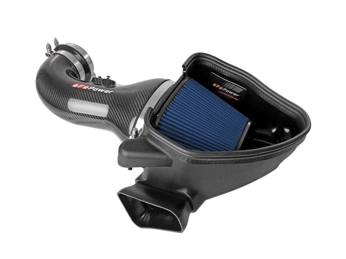 aFe Power Track Series Carbon Fiber Cold Air Intake System w/ Pro 5R Filter — Chevrolet Camaro ZL1 17-24 V8-6.2L (sc) — 57-10018R