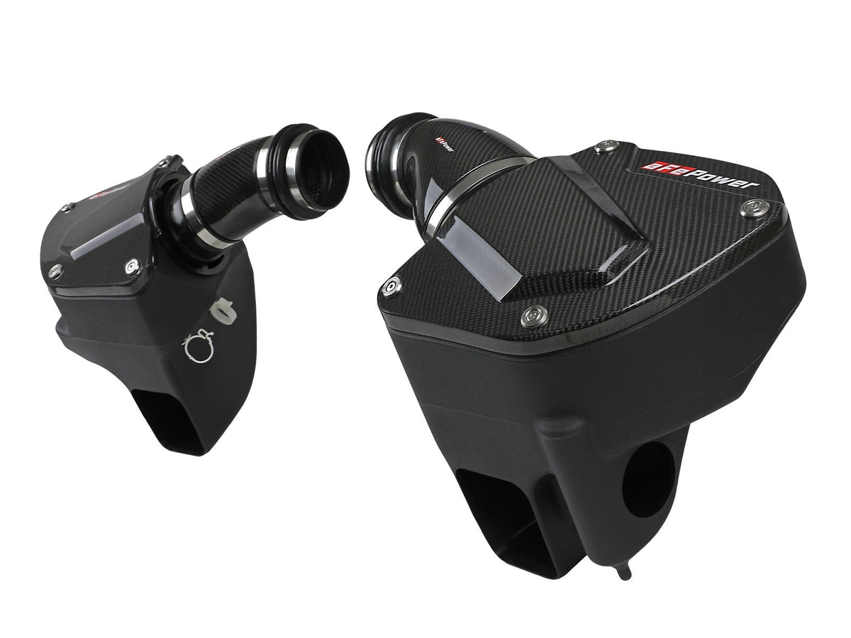 aFe Power Black Series Carbon Fiber Cold Air Intake System w/ Pro 5R Filters — BMW M5 (F90) 18-23 V8-4.4L (t) S63 — 58-10005R