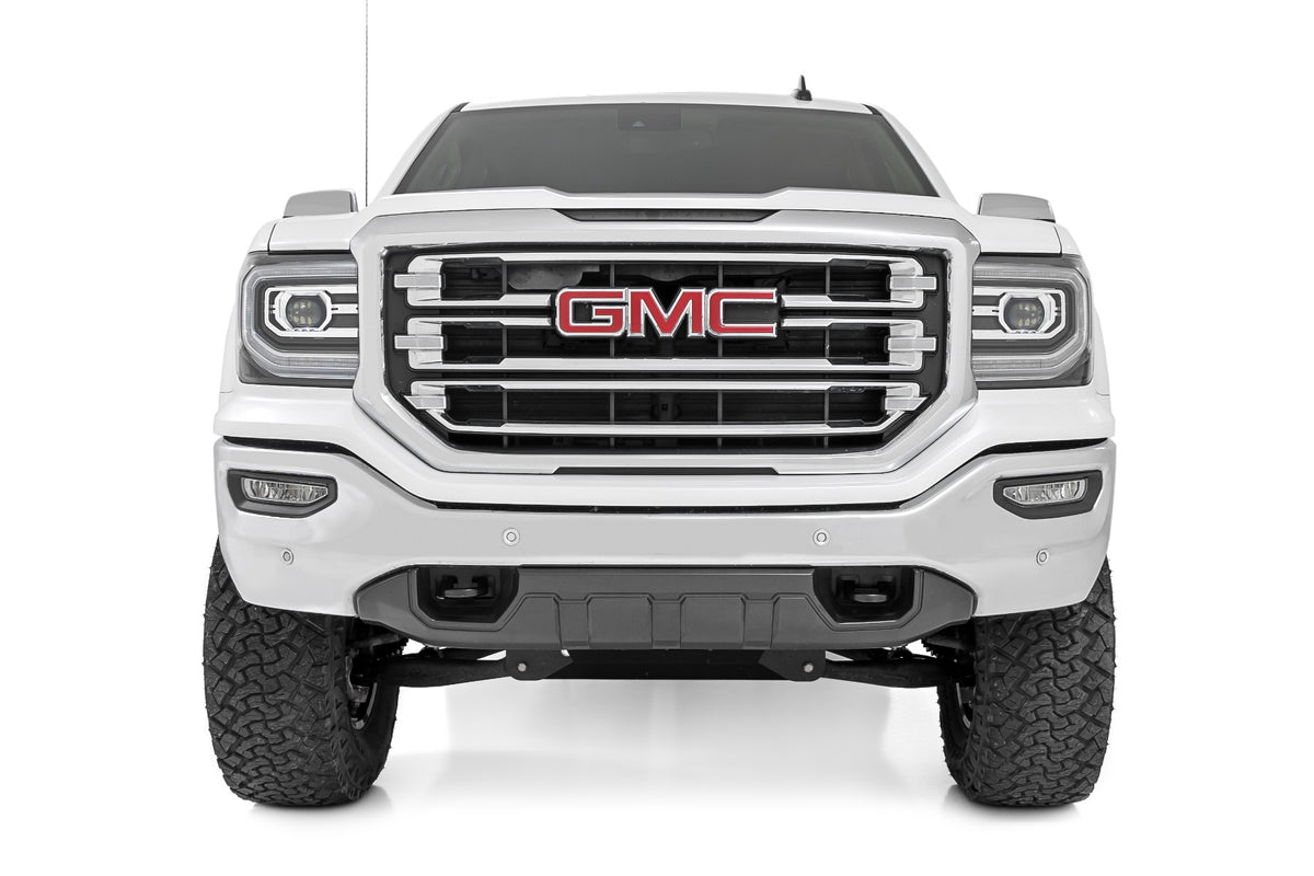 Rough Country 7 Inch Stamped Steel LCA Lift Kit | Forged UCA | Bracket | Chevy/GMC 1500 (16-18)