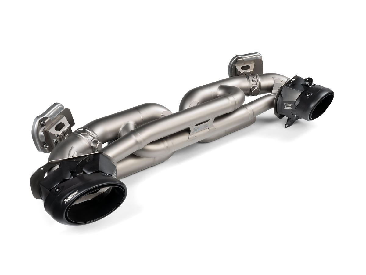 Akrapovič Slip-On Race Line (Titanium) — Porsche 911 Turbo / Turbo S / Cabriolet / Sport Classic (992) — S-PO/TI/19