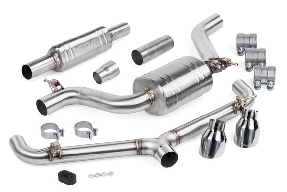 APR Catback Exhaust System (w/ Front Muffler) - GTI (MK7.5) — CBK0007