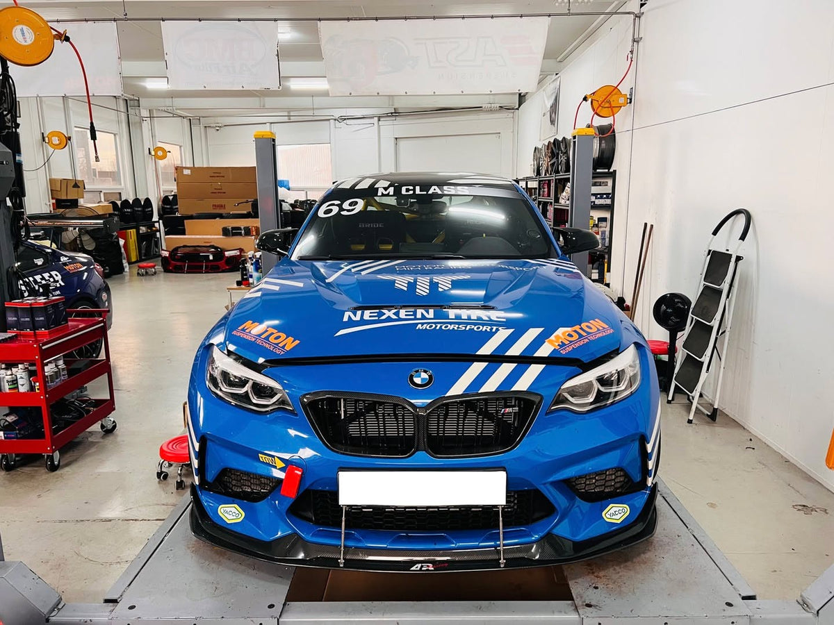 Carbon Fiber Front Wind Splitter - 2020-2021 BMW F87 M2 with CS Lip