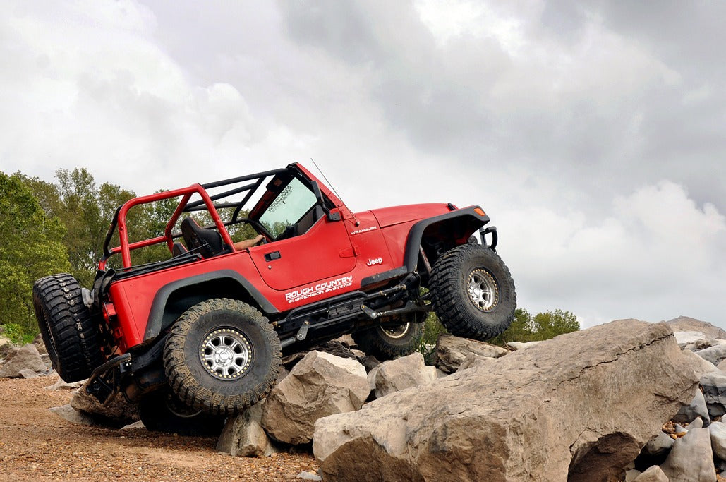 Rough Country 4 Inch Lift Kit | Long Arm | Jeep Wrangler TJ 4WD (1997-2006)