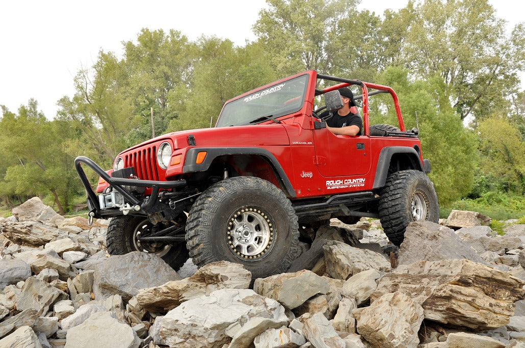Rough Country 4 Inch Lift Kit | Long Arm | Jeep Wrangler TJ 4WD (1997-2006)
