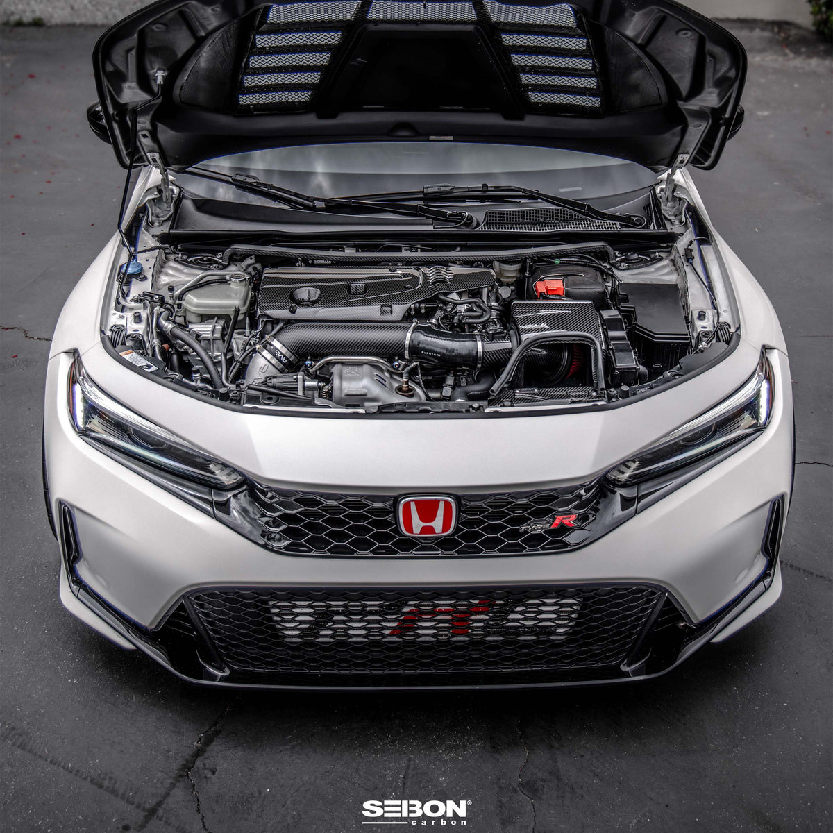Seibon Carbon Fiber Engine Cover for 2017-2025 Honda Civic Type R