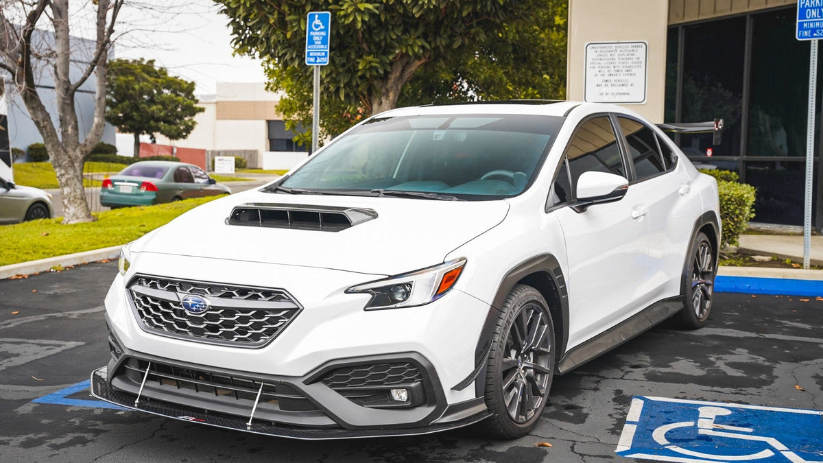 Carbon Fiber Wind Splitter w/ Rods- Subaru WRX 2022-Up