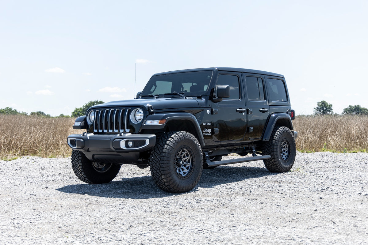 Rough Country 2.5 Inch Lift Kit | 4-Door | Jeep Wrangler Unlimited 4WD (2024-2026)