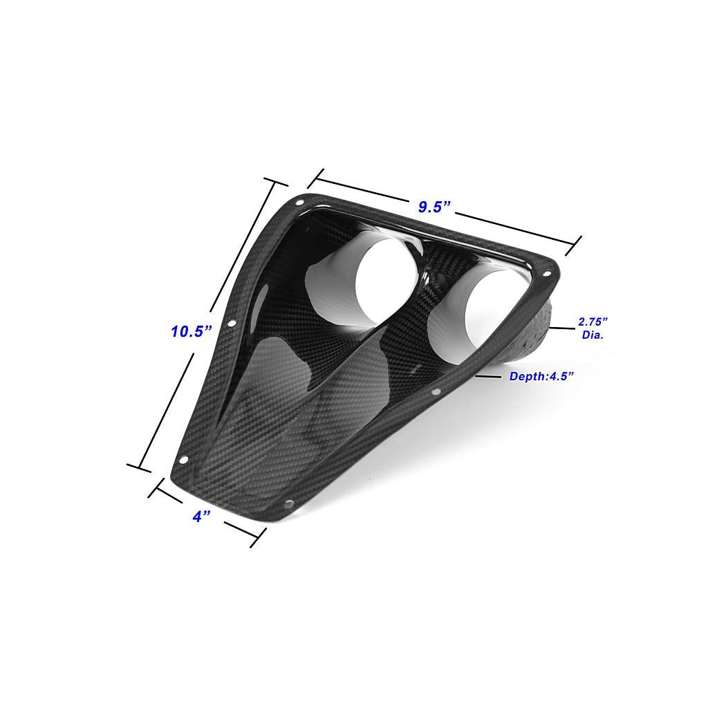Carbon Fiber Dual NACA Ducts- Universal