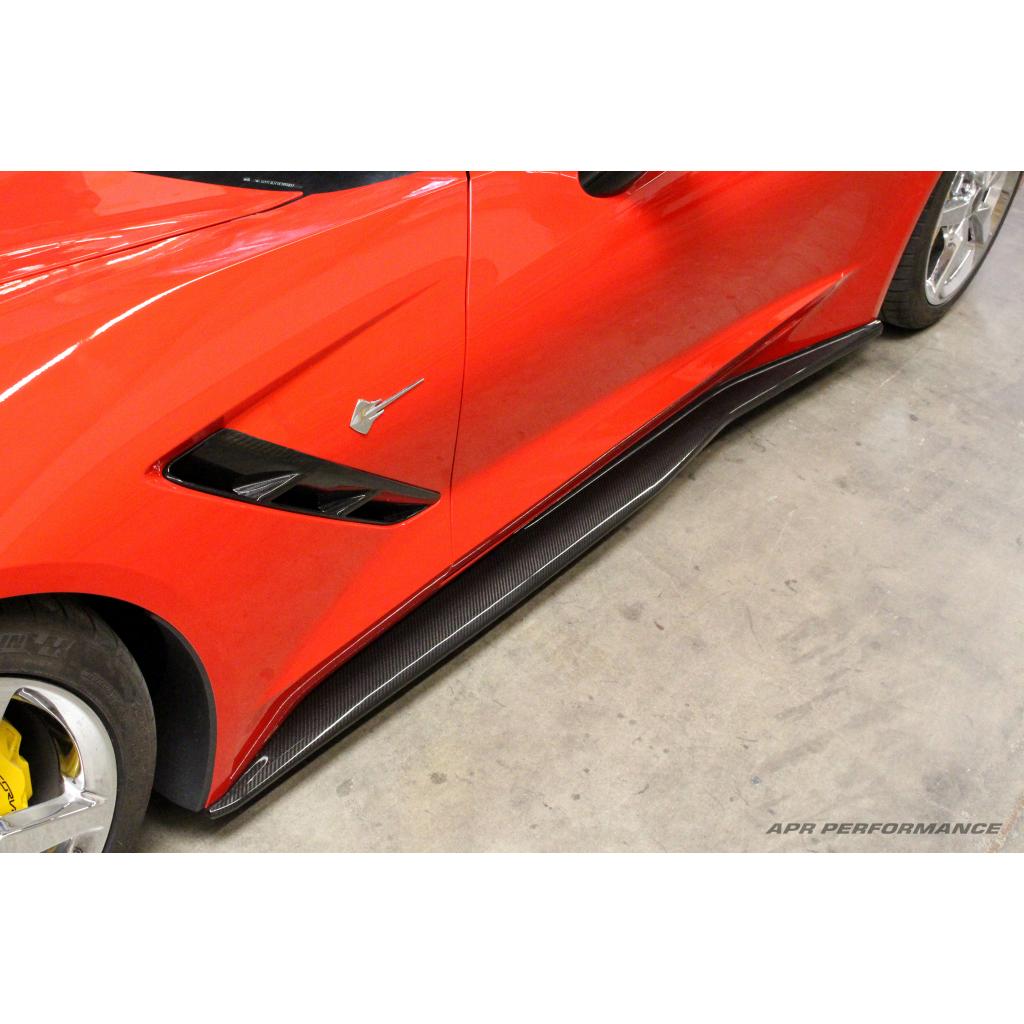 Carbon Fiber Side Rocker Extensions/ Side Skirts- Chevrolet Corvette C7 Z06