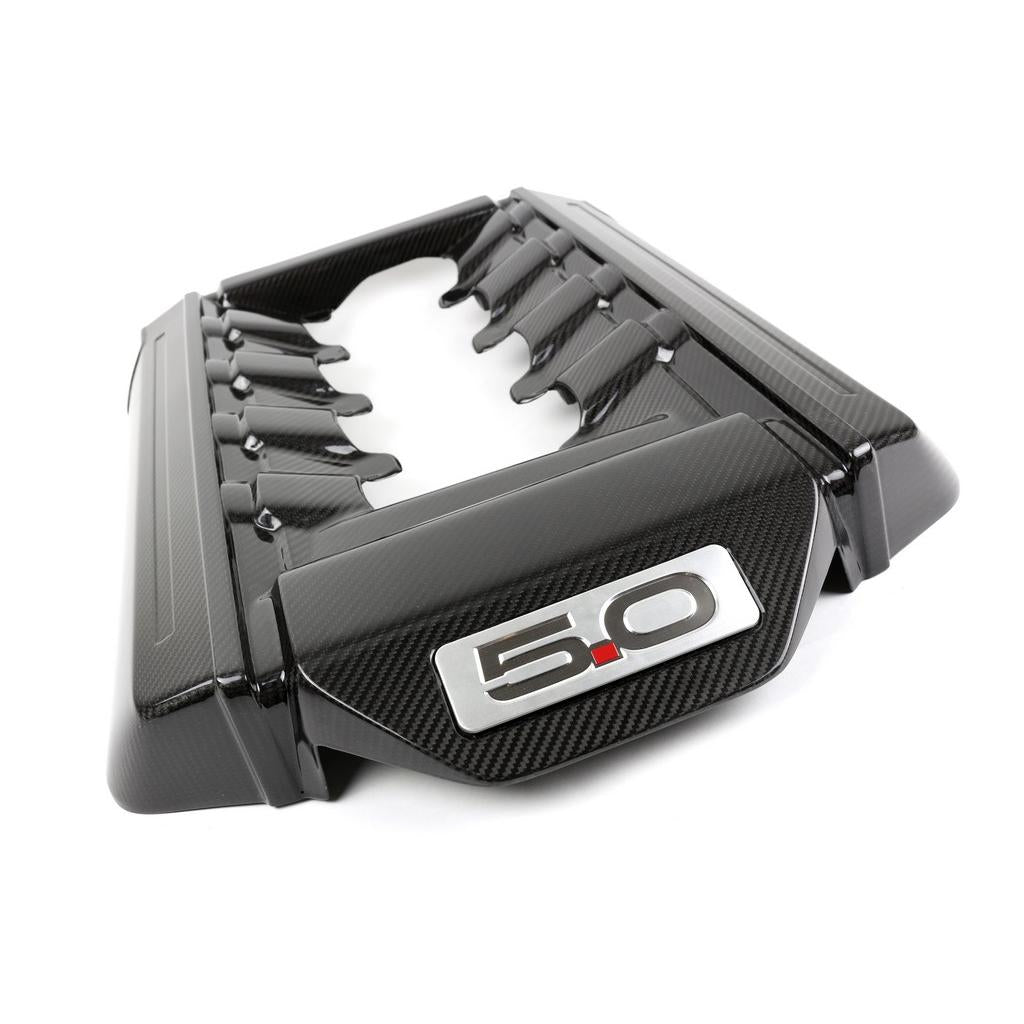 Carbon Fiber Engine Cover-2015-2017 Ford S550 Mustang GT 5.0
