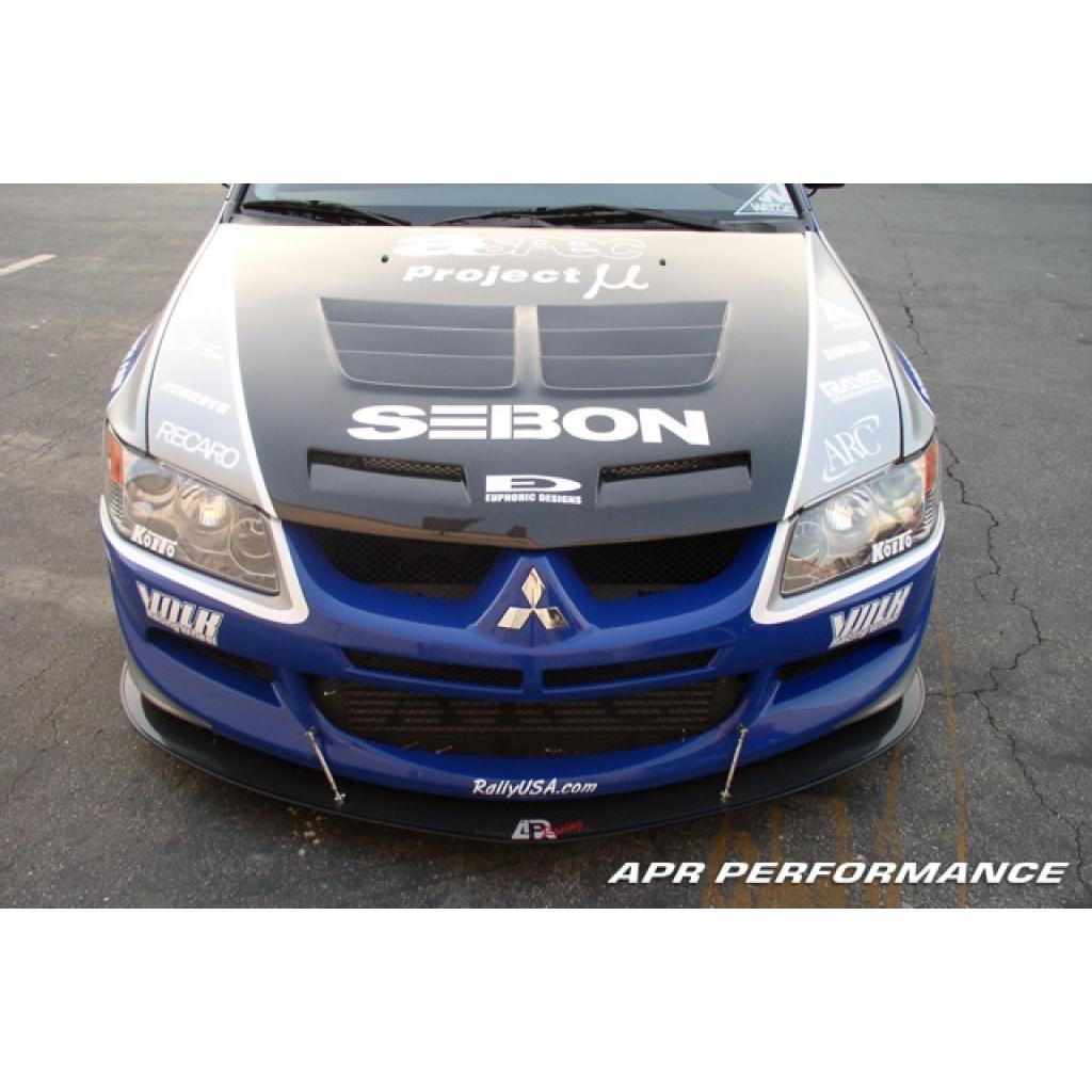 Carbon Fiber Front Wind Splitter - 2003-2005 Mitsubishi Evolution 8