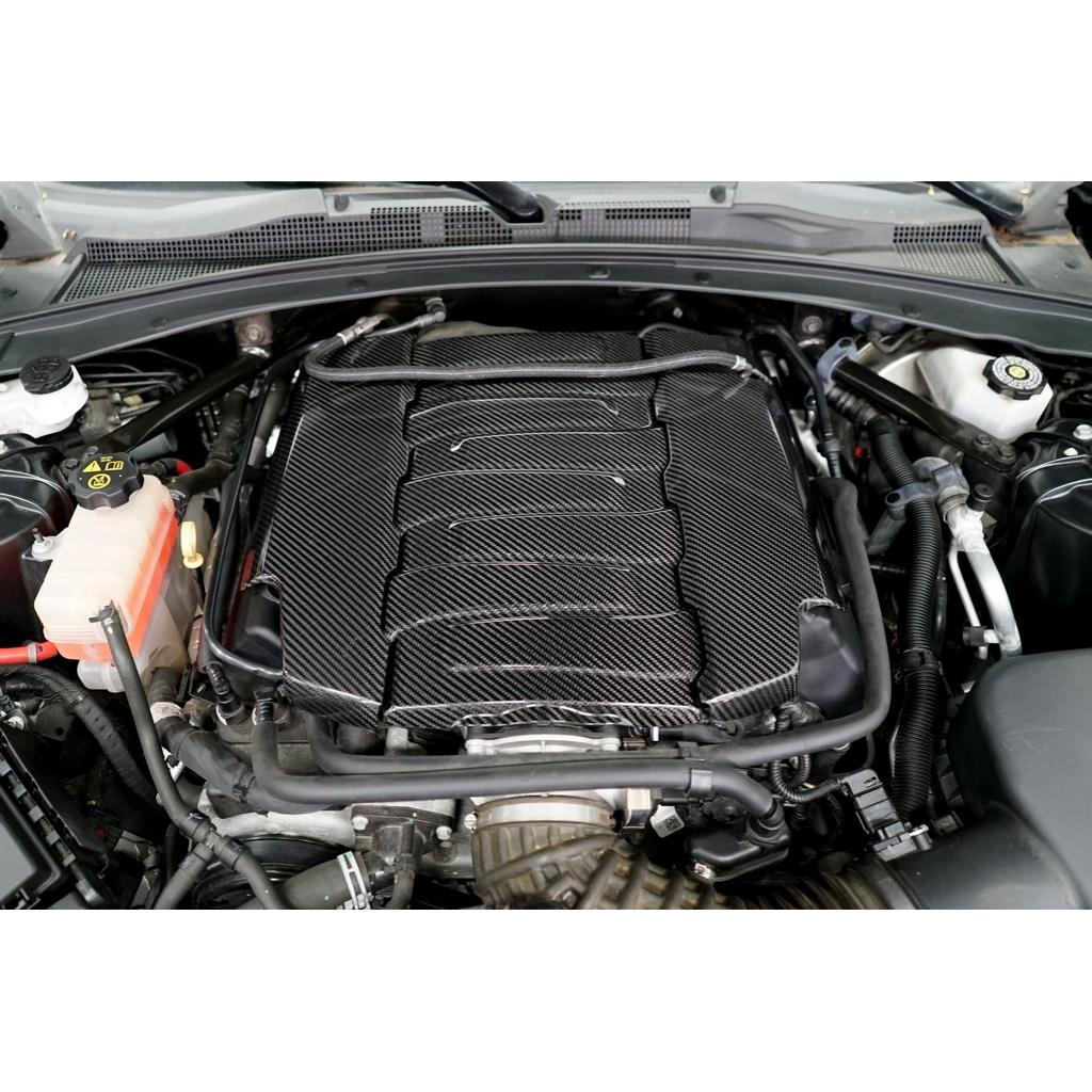 Carbon Fiber Engine Cover Package- 2016-2024 Chevrolet Camaro SS LT1