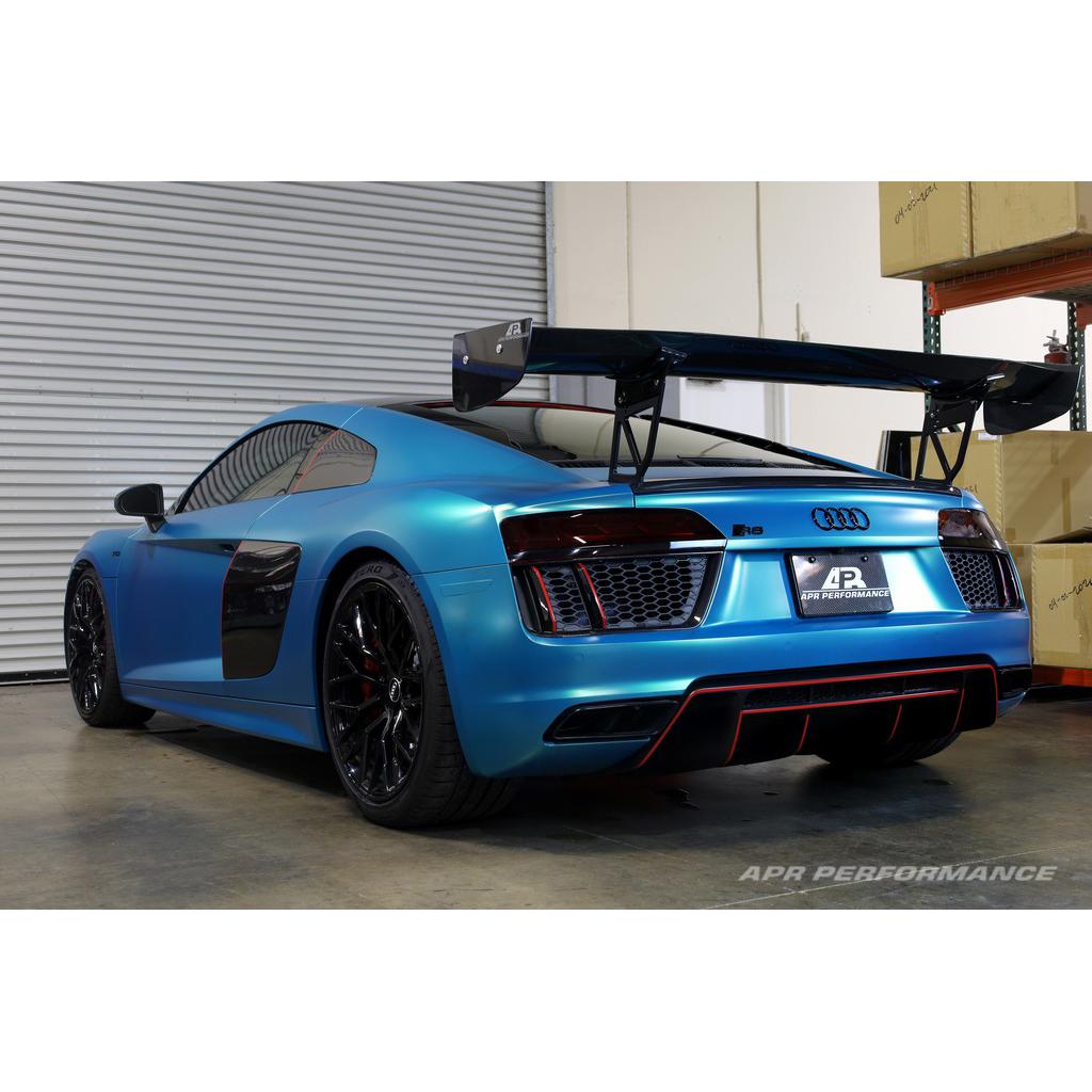 GTC-500 Carbon Fiber Adjustable Wing W/ Trunk Panel Replacement - 2017-2023 Audi R8