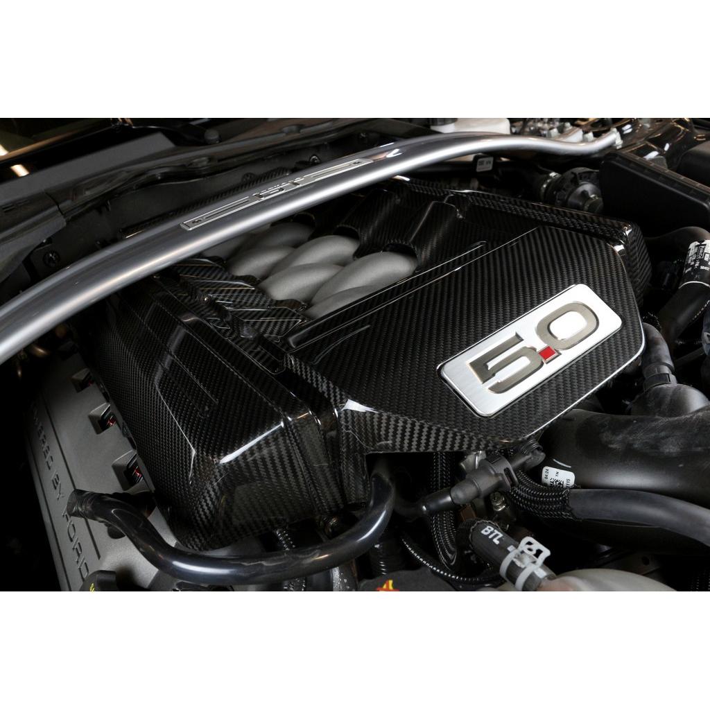 Carbon Fiber Engine Cover-2015-2017 Ford S550 Mustang GT 5.0
