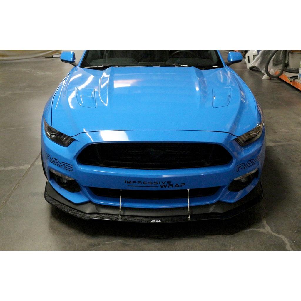 Carbon Fiber Front Wind Splitter-2015-2017 Ford S550 Mustang