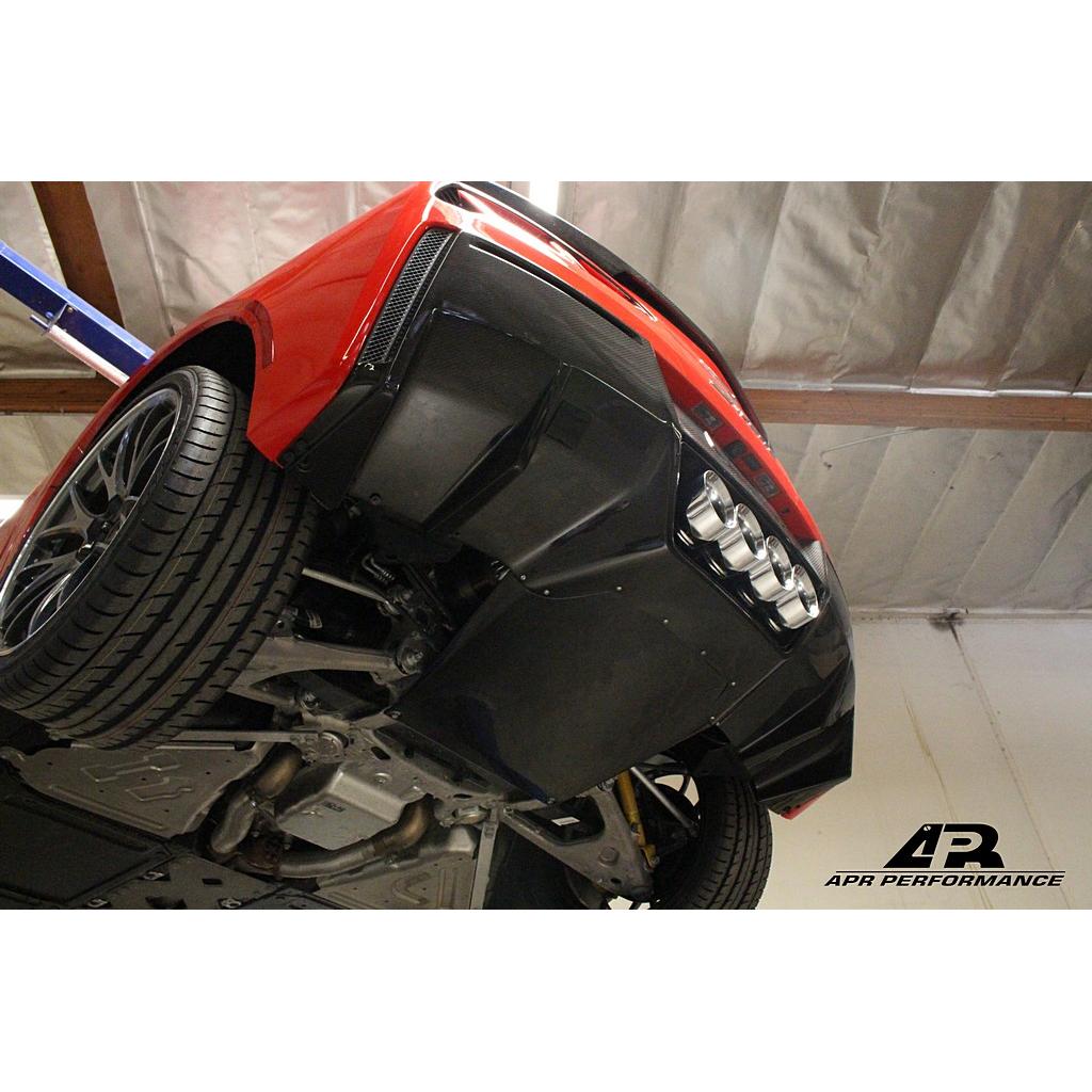 Carbon Fiber Rear Diffuser Undertray-Chevrolet C7 Corvette