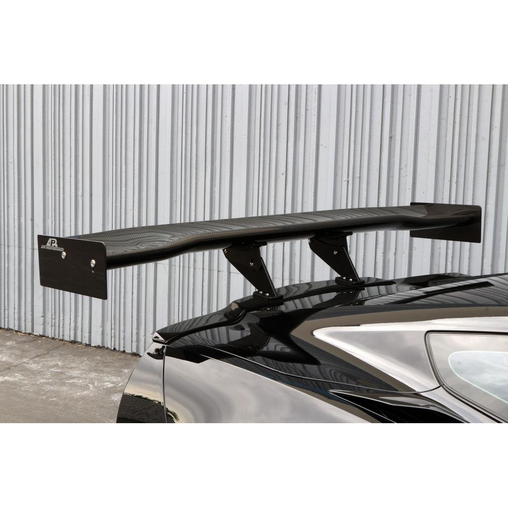 GTC-500 Chassis Mount Carbon Fiber Adjustable Wing- Chevrolet C7 Corvette Z06 / Grand Sport