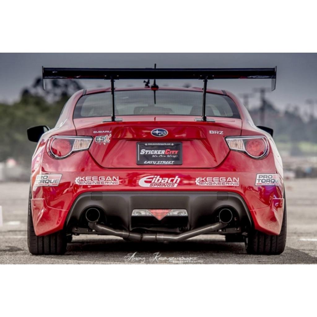 GT-250 Carbon Fiber Adjustable Wing w. 11" Pedestals Set - 2013-2021 Scion FRS / Toyota GT86/ Subaru BRZ