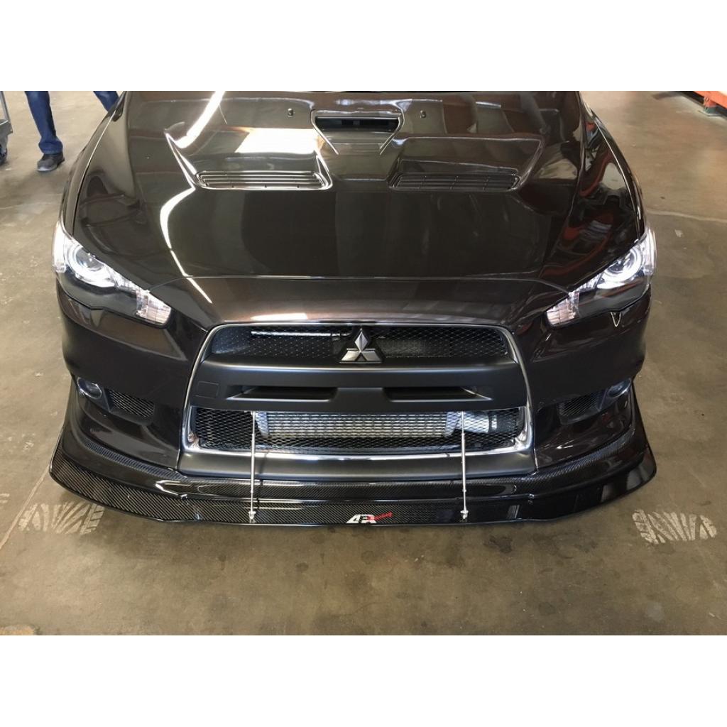 Carbon Fiber Front Wind Splitter- 2008-2016 Mitsubishi Evolution X with APR Lip