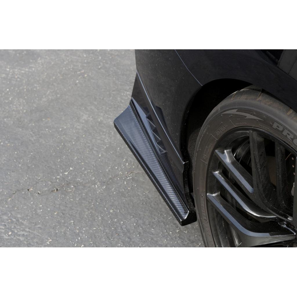Carbon Fiber Rear Bumper Skirts- 2017-2022 Nissan GTR-R35