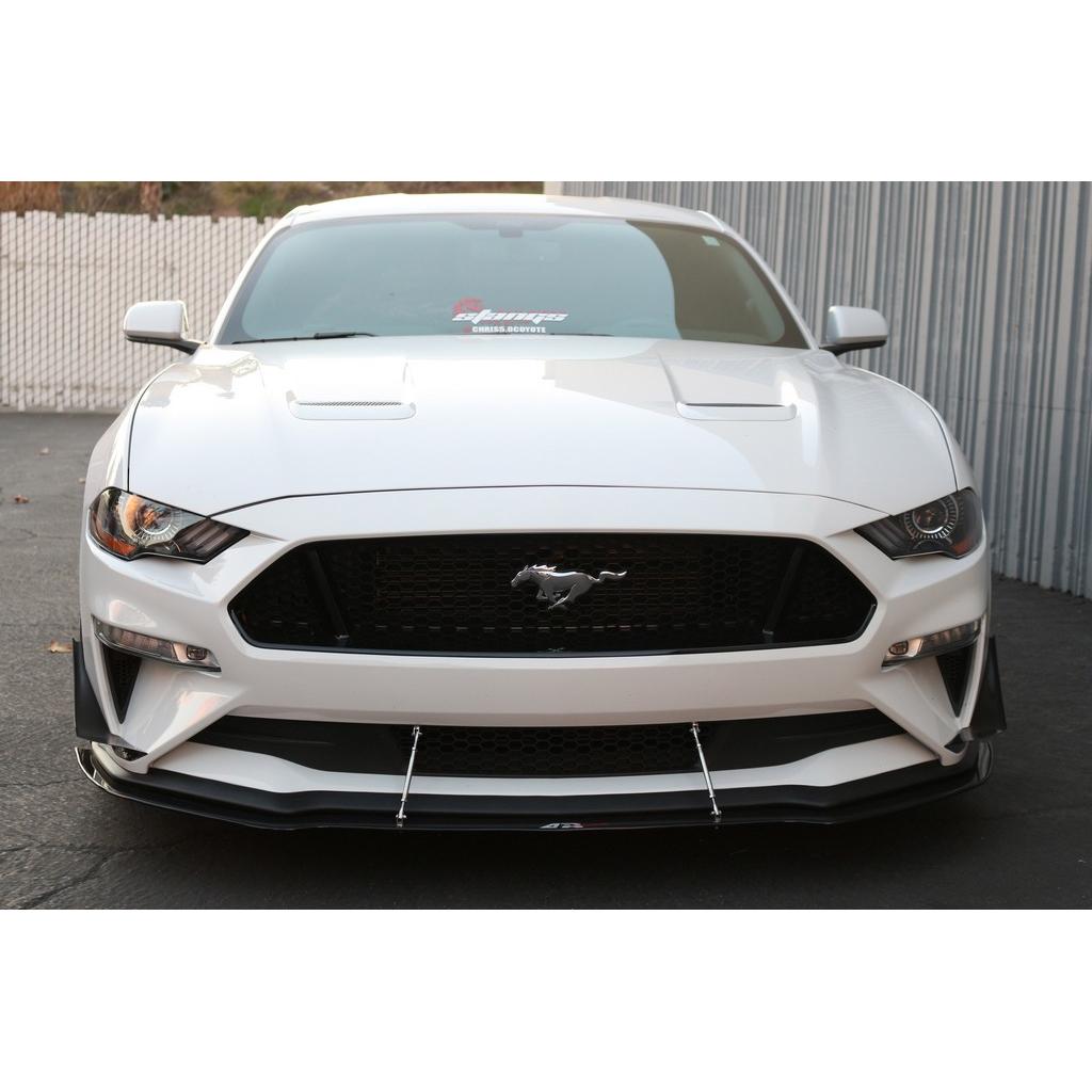 Carbon Fiber Front Wind Splitter-2018-2023 Ford Mustang S550