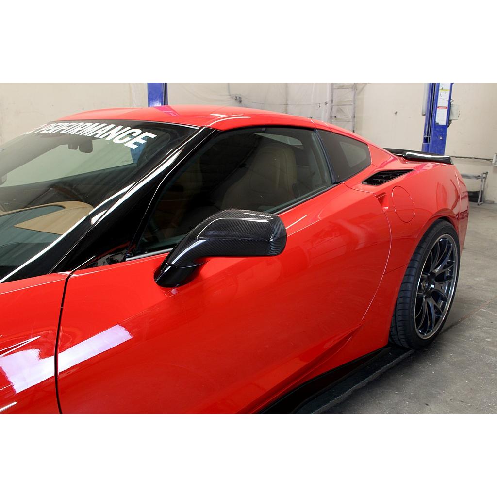Carbon Fiber Replacement Mirrors-Chevrolet C7 Corvette Stingray / Z06