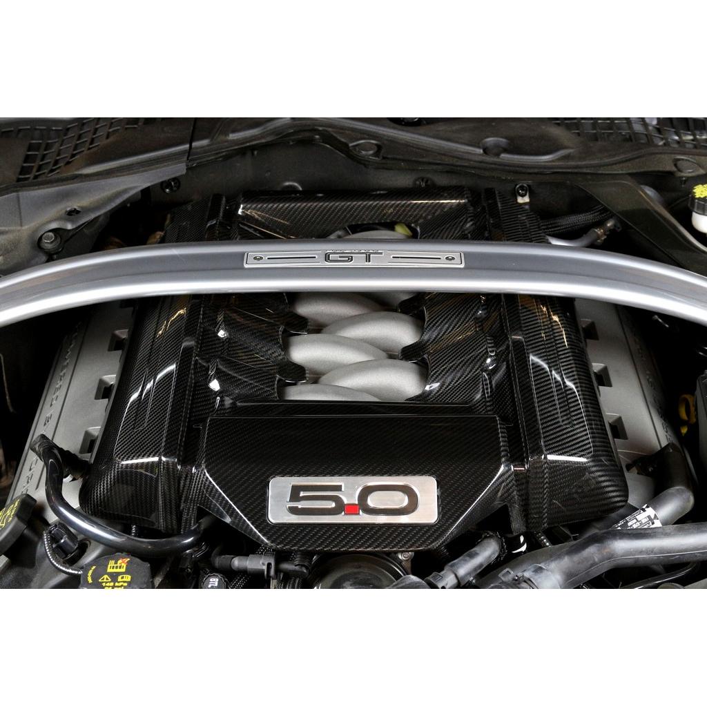 Carbon Fiber Engine Cover-2015-2017 Ford S550 Mustang GT 5.0