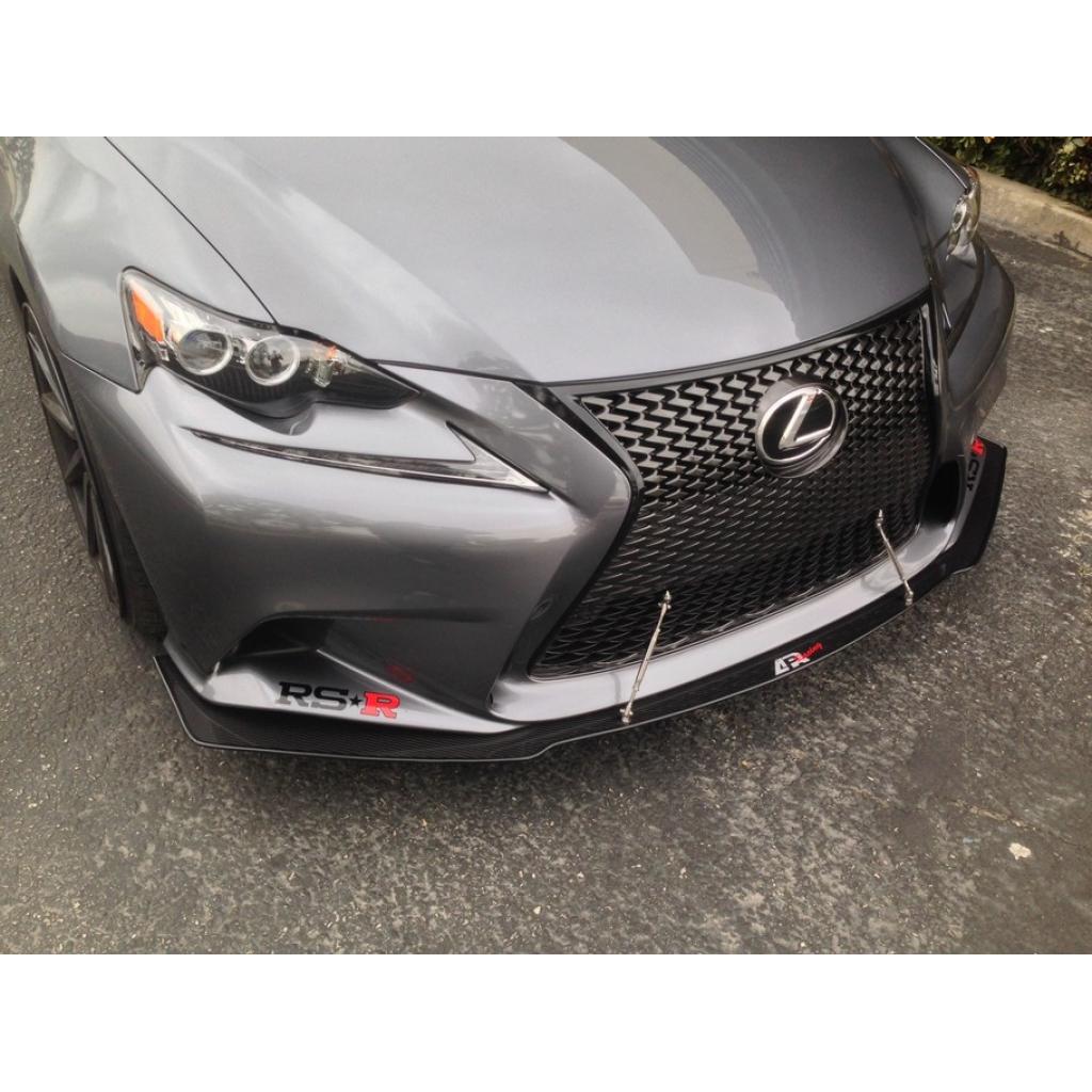 Carbon Fiber Front Wind Splitter-2014-2015 Lexus IS-250 / IS-300 F Sport Bumper