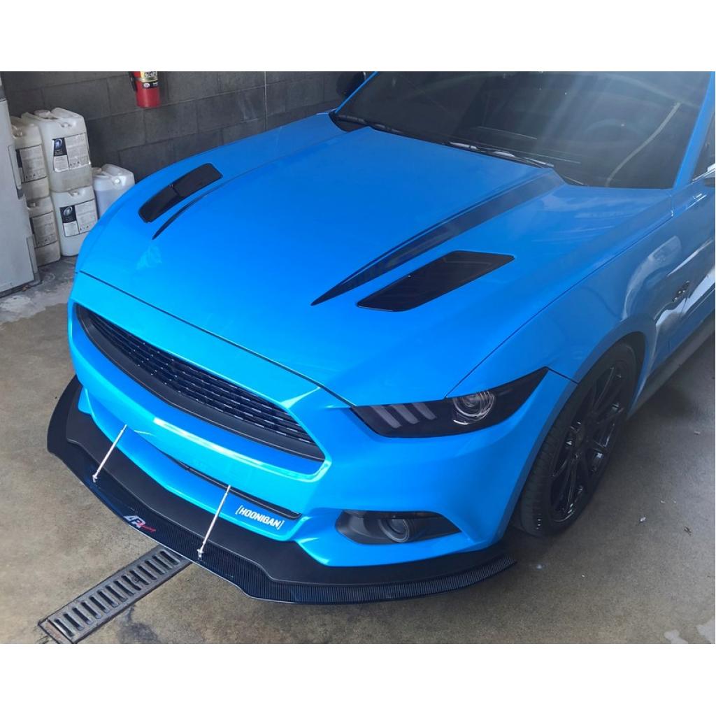 Carbon Fiber Front Wind Splitter-2015-2017 Ford S550 Mustang
