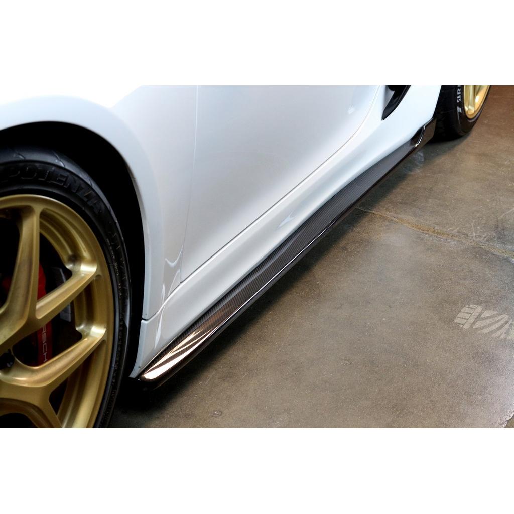 Carbon Fiber Side Rocker Extensions/ Side Skirt- 2015-2016 Porsche 981 Cayman GT4