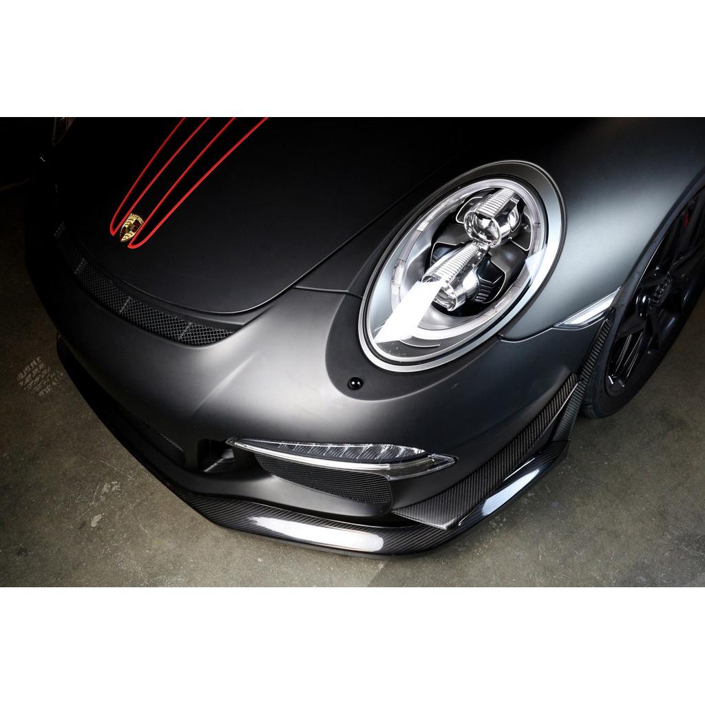 Carbon Fiber Front Bumper Canards - 2013-2016 Porsche 991.1 GT3