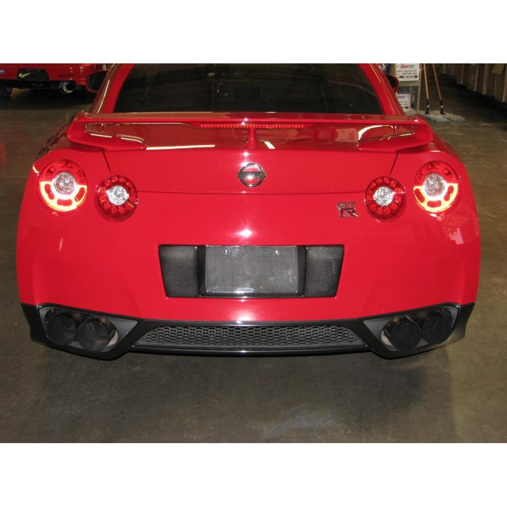Carbon Fiber License Plate Backing-2008-2011 Nissan R35 GTR