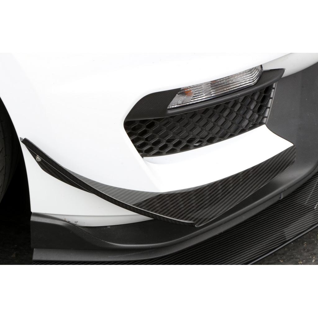 Carbon Fiber Front Bumper Canards - 2016 - 2020 Ford S550 Mustang Shelby GT350