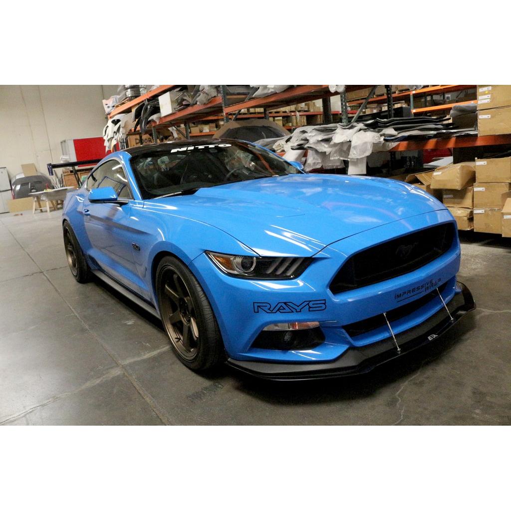 Carbon Fiber Front Wind Splitter-2015-2017 Ford S550 Mustang