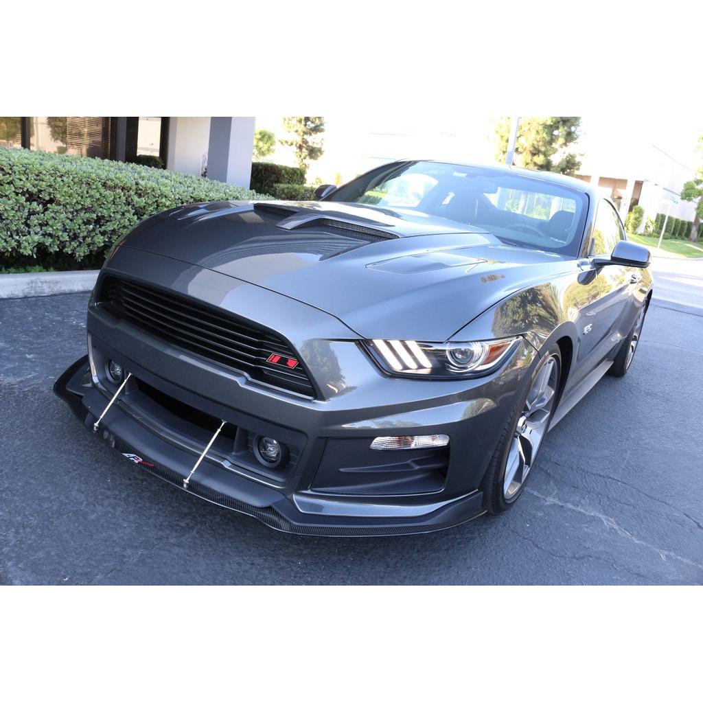 Carbon Fiber Front Wind Splitter-2015-2017 Ford S550 Mustang