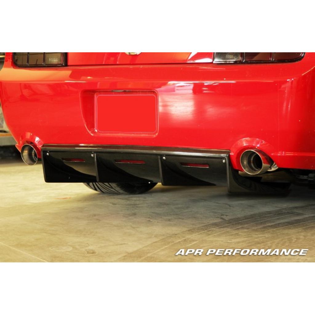 GTR Carbon Fiber Rear Diffuser - 2005-2009 Ford S197 Mustang