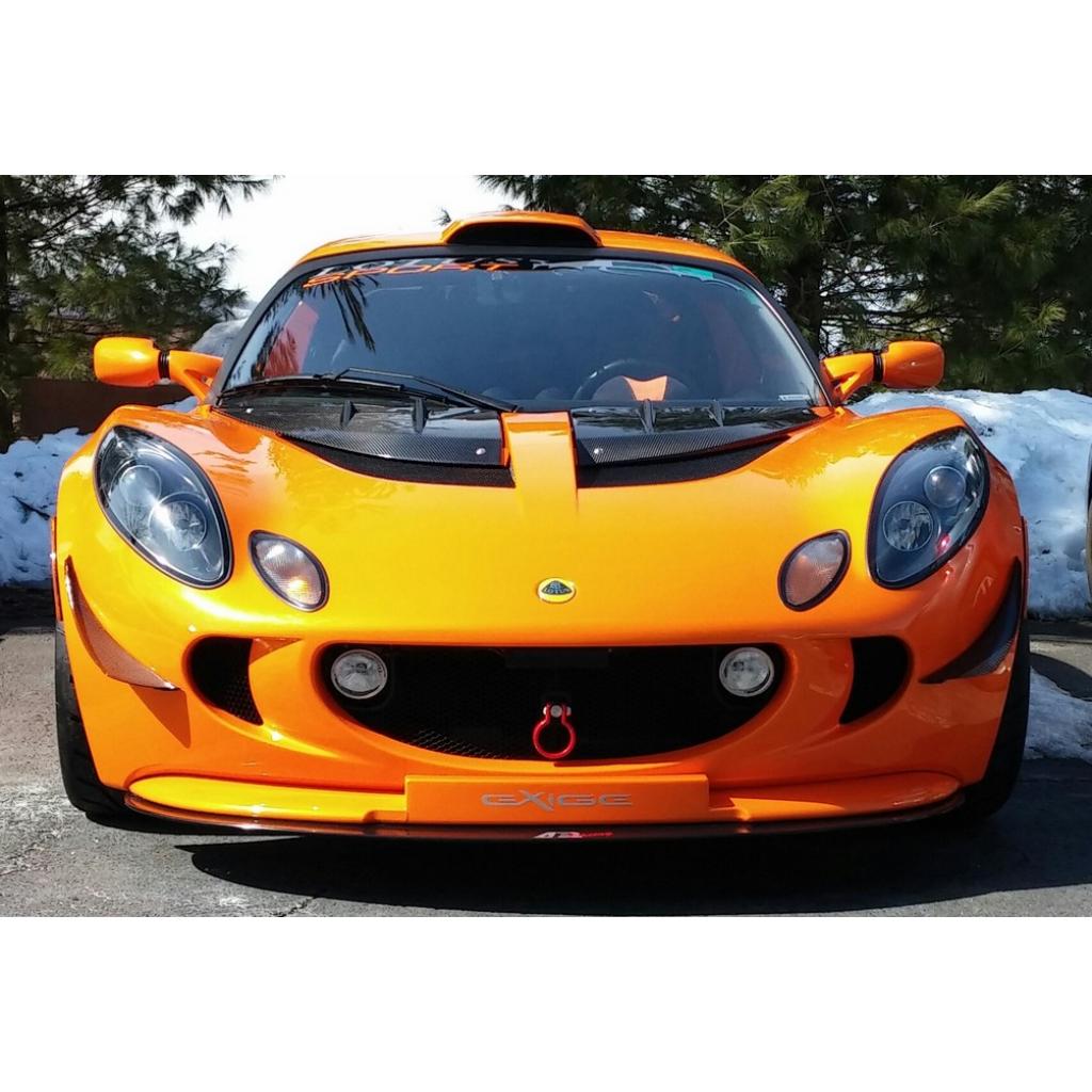 Carbon Fiber Front Wind Splitter- 2005 - 2012 Lotus Exige with Factory Lip