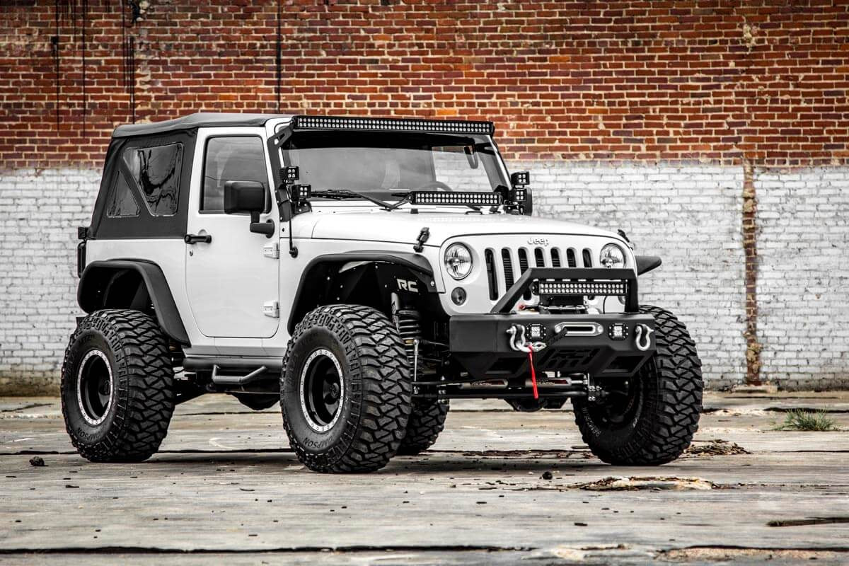 Rough Country 4 Inch Lift Kit | 2-Door | Jeep Wrangler JK 4WD (2007-2018)