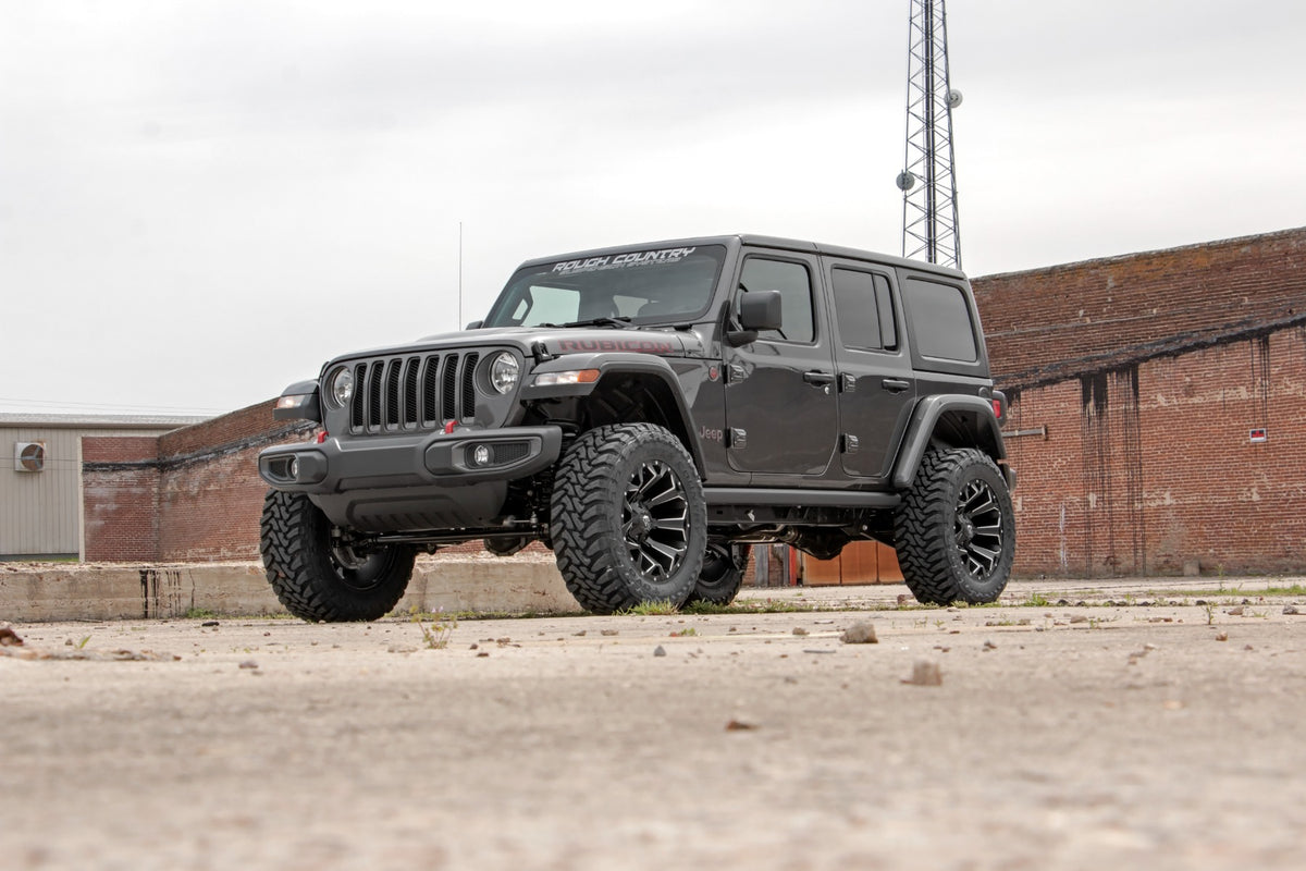 Rough Country 2.5 Inch Lift Kit | 4-Door | Jeep Wrangler Unlimited Rubicon 4WD (2024-2026)