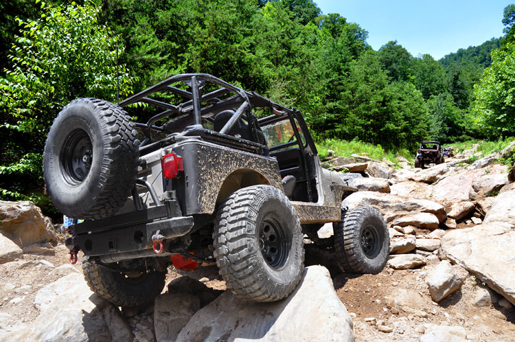 Rough Country 4 Inch Lift Kit | Power Steer | Jeep Wrangler YJ 4WD (1987-1995)