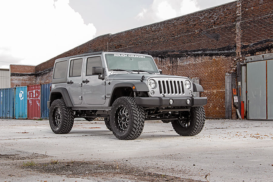 Rough Country 4 Inch Lift Kit | 4-Door | Jeep Wrangler JK 2WD/4WD (2007-2018)