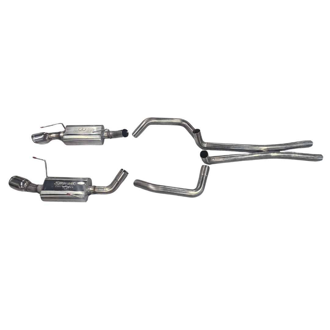 Kooks 05-09 Mustang GT/07-09 GT500. 2-1/2" SS Cat-Back Exhaust w/ Oval Mufflers — 11304150