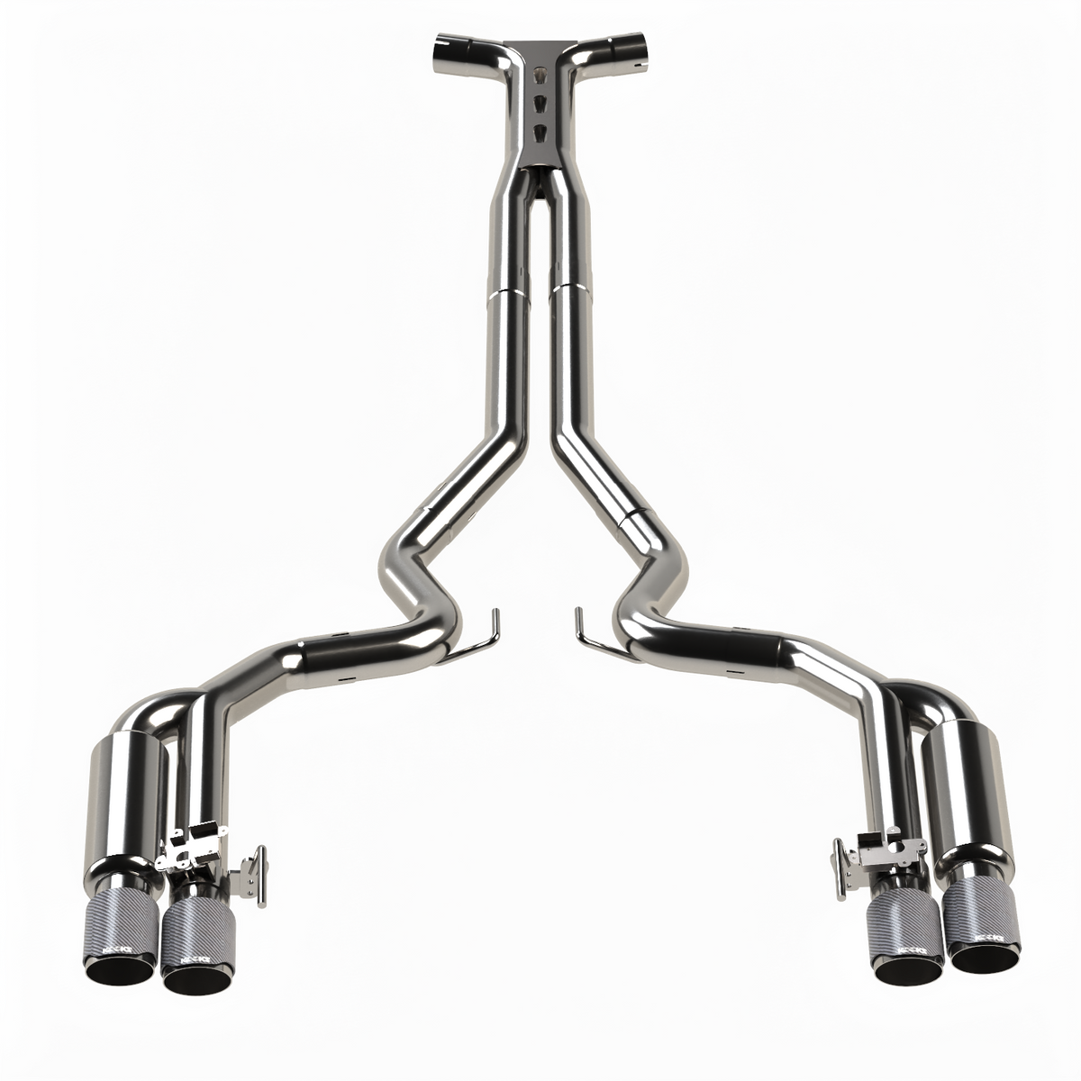 Kooks 3" SS Connection-Back ULTRA X Shotgun Exhaust w/Carbon Tips. 18-26 Mustang 5.0L — 11515720