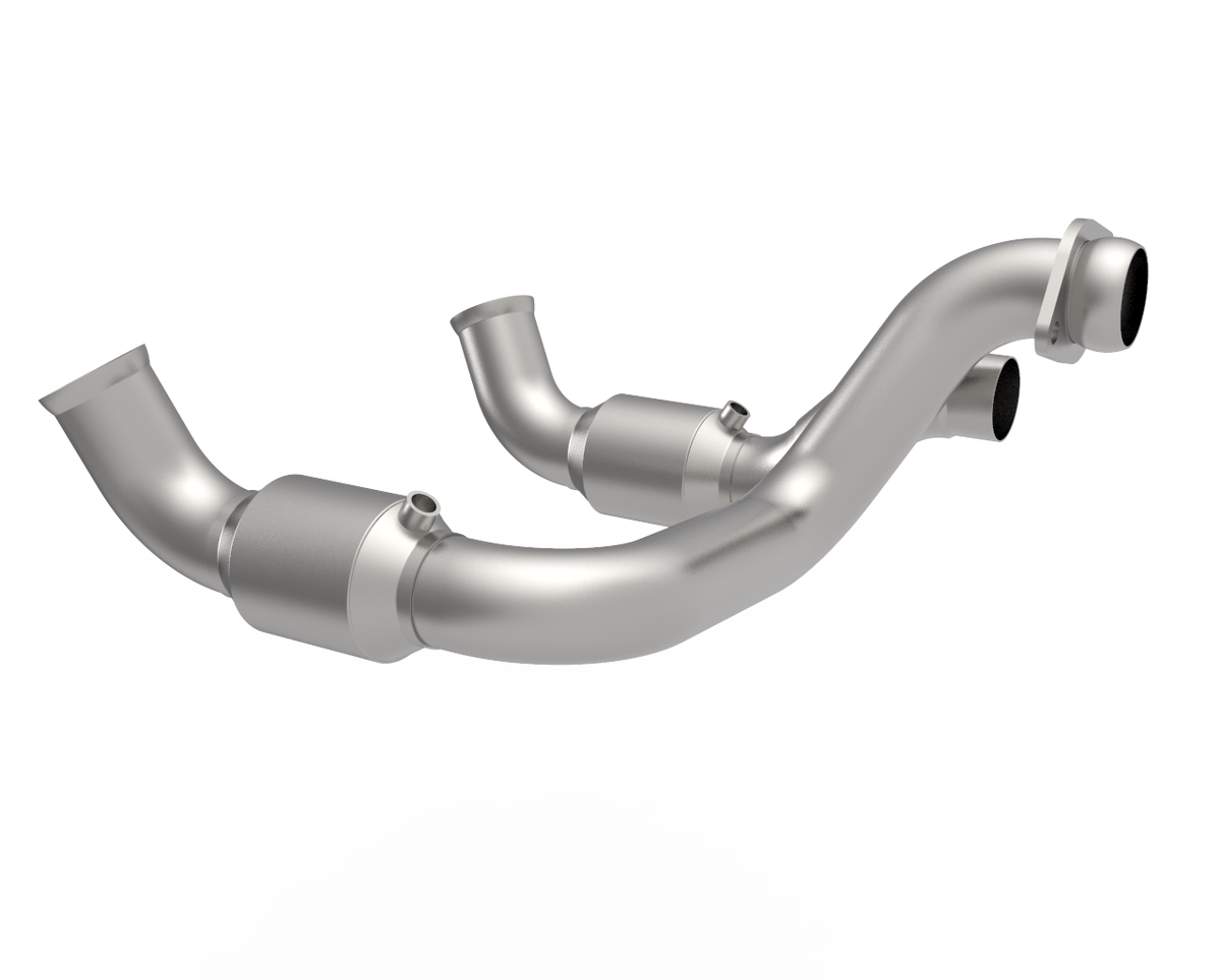 Kooks 3" SS GREEN Catted OEM Connections. 2020+ F250/F350 Super Duty 7.3L — 14003300