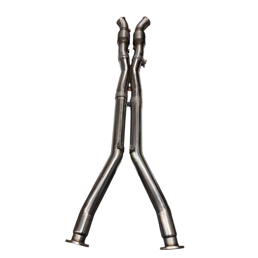 Kooks 3" x 2-1/2" SS Catted X-Pipe. 1997-2004 Corvette. Requires Kooks Headers. — 21503201