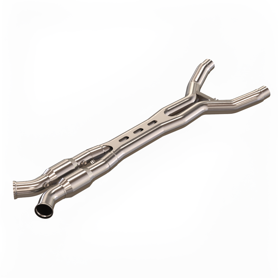 Kooks 3" SS GREEN Catted ULTRA X Pipe. 2014-2019 Corvette C7. Connects to OEM. — 21703320