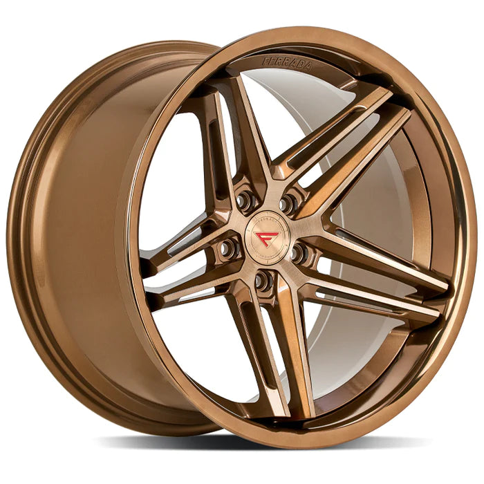 Ferrada CM1 Brushed Cobre - Polished Bronze Lip wheel