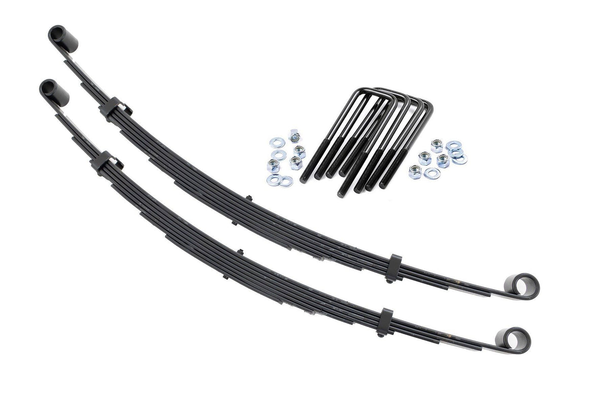 Rough Country Front Leaf Springs | 4" Lift | Pair | Ford F-250 4WD (1977-1979)