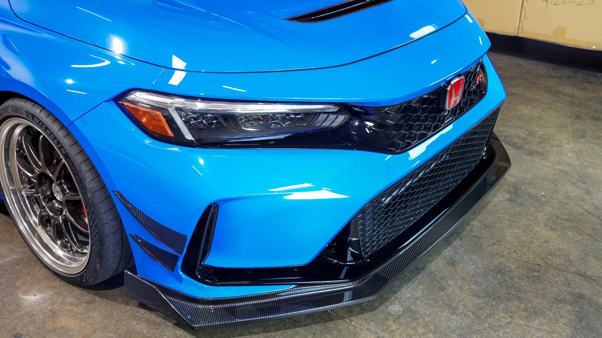 Carbon Fiber Front Bumper Canards- Honda FL5 Civic Type R 2023 - Current