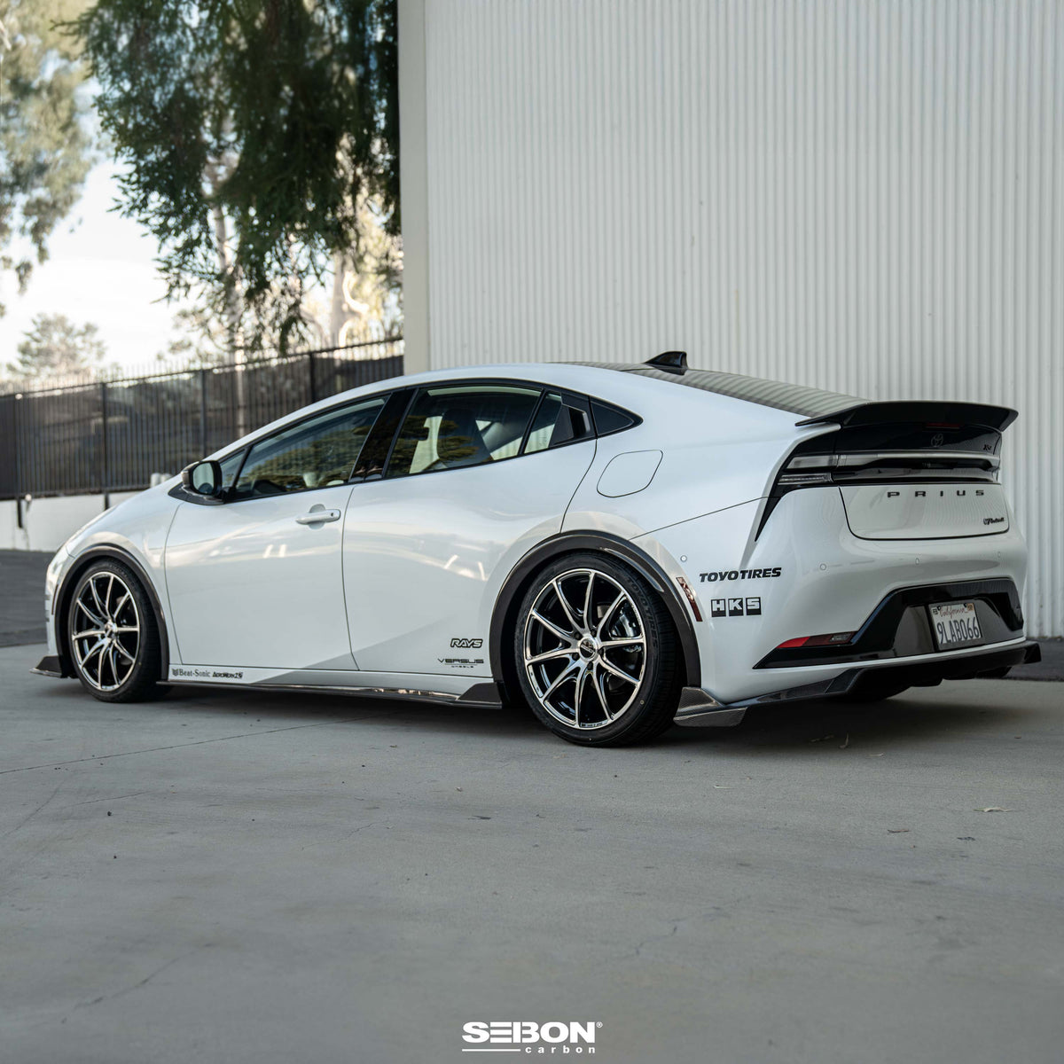 Seibon MB-Style Carbon Fiber Rear Lip for 2023-2026 Toyota Prius